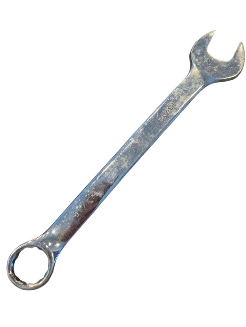 Vintage 1-3/16 in SAE Combination Wrench, Box End, Steel Non-Ratchet